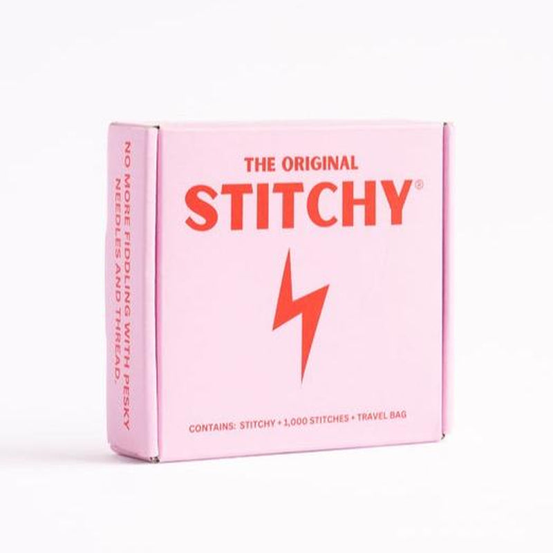 Stitchy 2.0 - Alter Your Clothing Instantly - 1 Red and Pink Stitchy with 1000 Micro Stitches - At-Home Alterations - Wardrobe Assistant