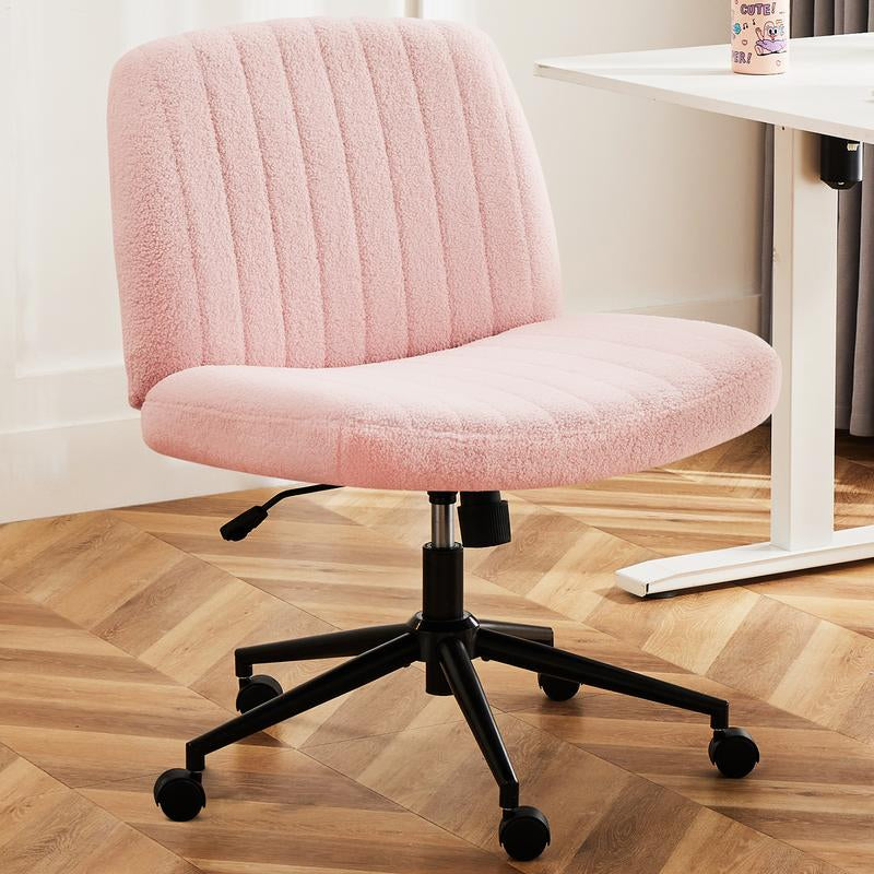 【Star Furniture】Height Adjustable Criss Cross Chair with No Wheels / with Wheels- Office Wide Swivel Home Office Desk Chairs Reading Chair