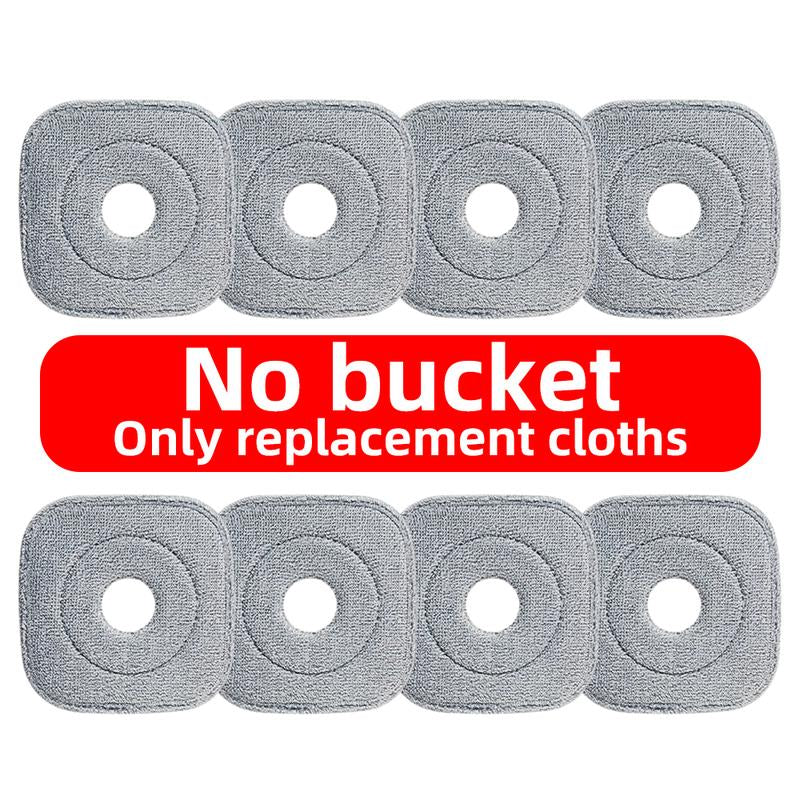 KZKR Spin Mop and Bucket System with Dual Compartment Mop Bucket & Thick Washable Microfiber Pads for Home Cleaning Household Items