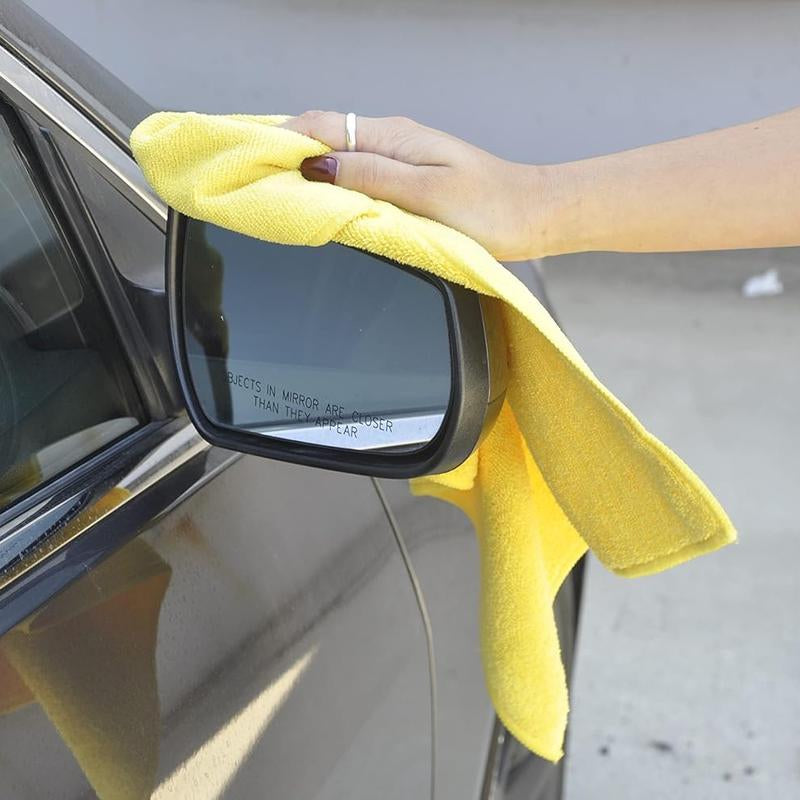 Kirkland Signature Ultra High Pile Premium Microfiber Towels, 36 Count (Pack of 1), Yellow - 713160