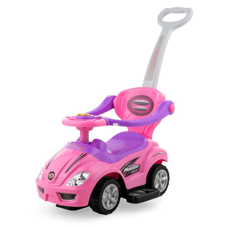 Best Choice Products 3-In-1 Kids Push and Pedal Toddler Ride on Wagon Play Toy Stroller W/ Sounds, Handle, Horn