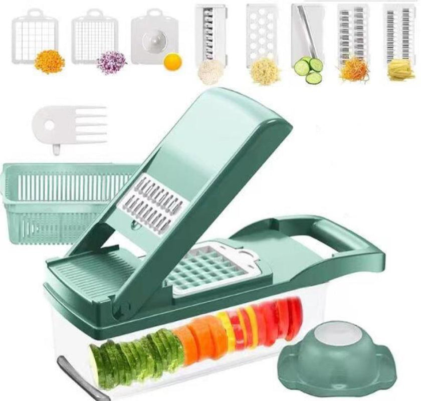 12 in 1 Manual Vegetable Chopper Kitchen Gadgets Food Chopper Vegetable Slicer