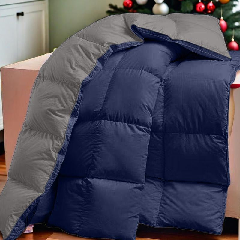 Cosybay down Alternative Comforter with 4 Corner Tabs All-Season Lightweight Reversible Duvet Insert Soft Fluffy Breathable Quilt Warm for Bedroom School High Quality Hotel Bedding Machine Washable Black Queen Size - Fathersdaygift
