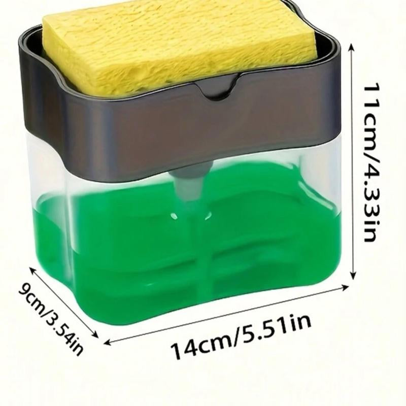 Dish Soap Dispenser and Sponge Holder for Kitchen Sink, Sponge Included, Household Brush Box Boxes