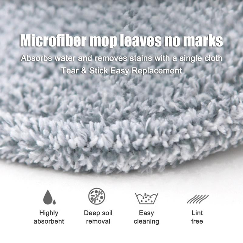 KZKR Spin Mop and Bucket System with Dual Compartment Mop Bucket & Thick Washable Microfiber Pads for Home Cleaning Household Items