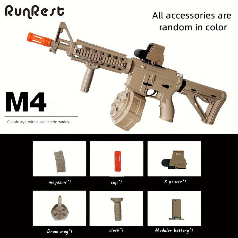 Gel Blaster,Gel Ball Blaster,M4 Electric Ball Blaster,High Performance Cool Toy ,Splatter Ball Toys for Outdoor Activities Shooting Game Party .Thanksgiving Halloween, Christmas and Birthday Gifts