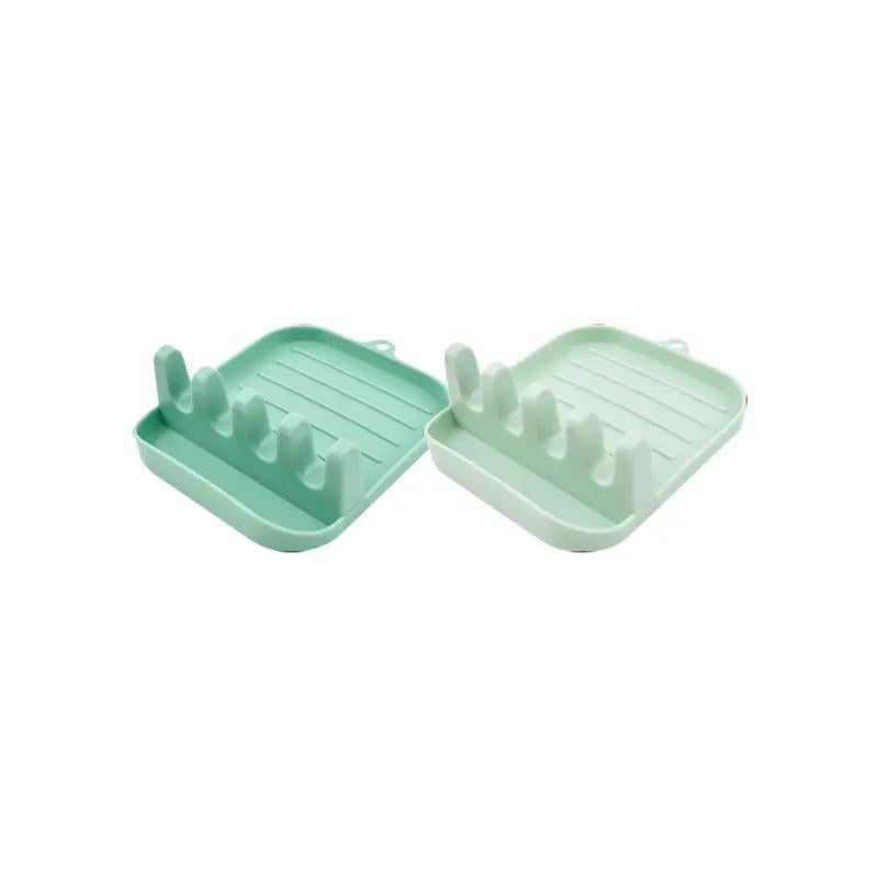 Pot Lid and Spoon Holder, 1 Count Non-Slip Kitchen Pot Lid and Spoon Rest, Spatula Countertop Storage Rack, Kitchen Gadgets, Kitchen Accessories, Kitchen Utensils Storage Organizer, Summer Gift