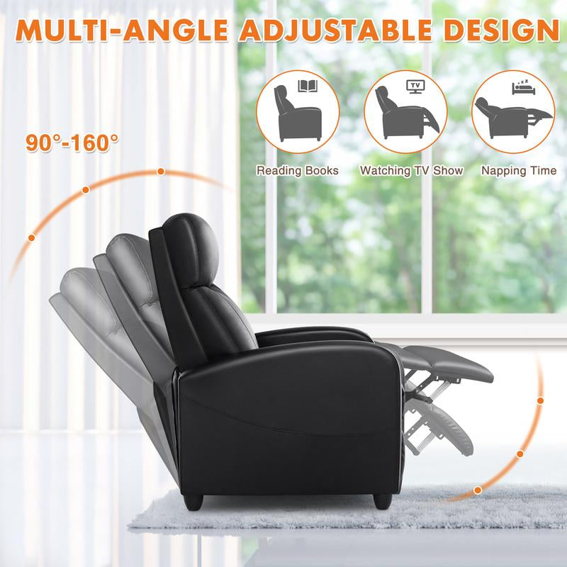 【Back to School】Sweetfurniture Massage Recliner Chair for Living Room, Massage Recliner Chair Theater Chairs Adjustable Modern Reclining Chair with Padded Seat Backrest