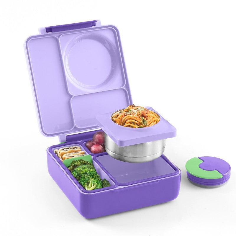 Omiebox Insulated Bento Lunch Box with Thermos and 3 Compartments - TTS, High Quality Stainless Steel, Leak-Proof, Easy to Clean - Sturdy, Set