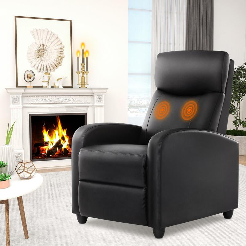 【Back to School】Sweetfurniture Massage Recliner Chair for Living Room, Massage Recliner Chair Theater Chairs Adjustable Modern Reclining Chair with Padded Seat Backrest