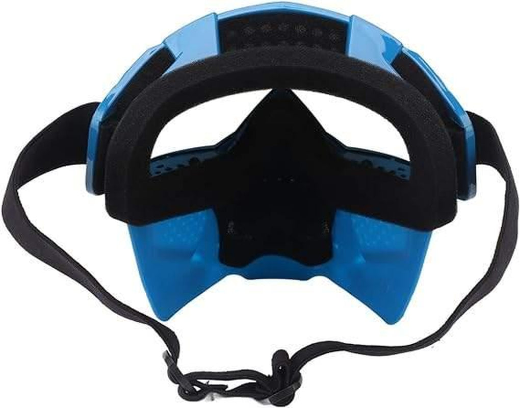 Skull Face Mask Goggle in Red Blk Blue Green