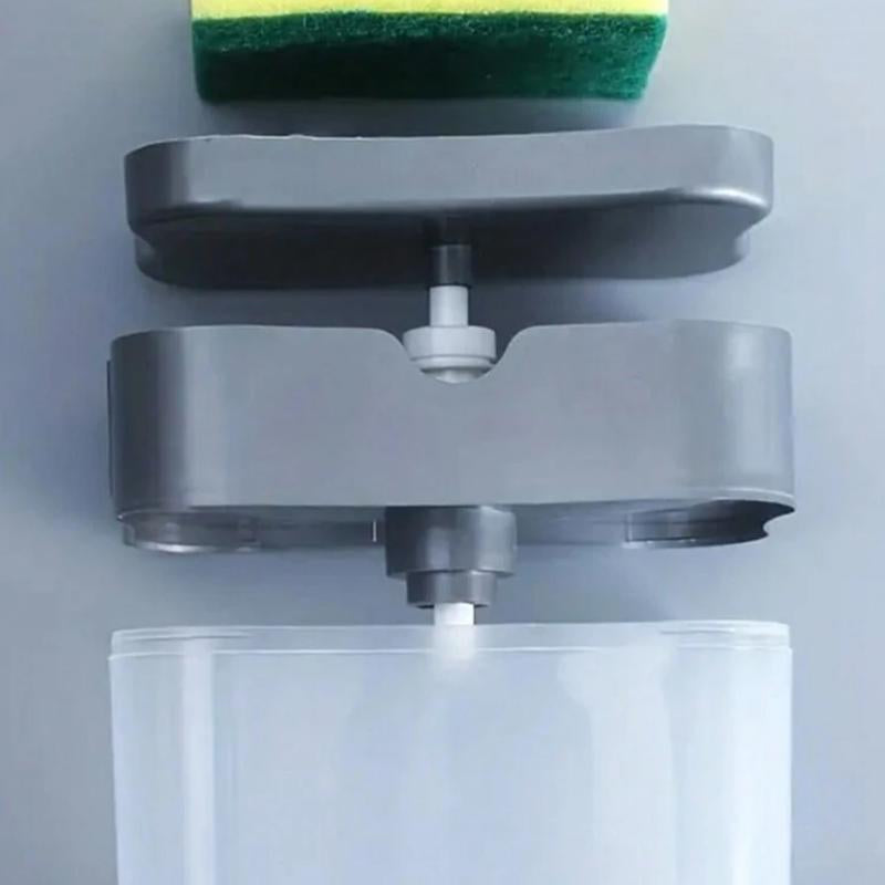 Dish Soap Dispenser and Sponge Holder for Kitchen Sink, Sponge Included, Household Brush Box Boxes