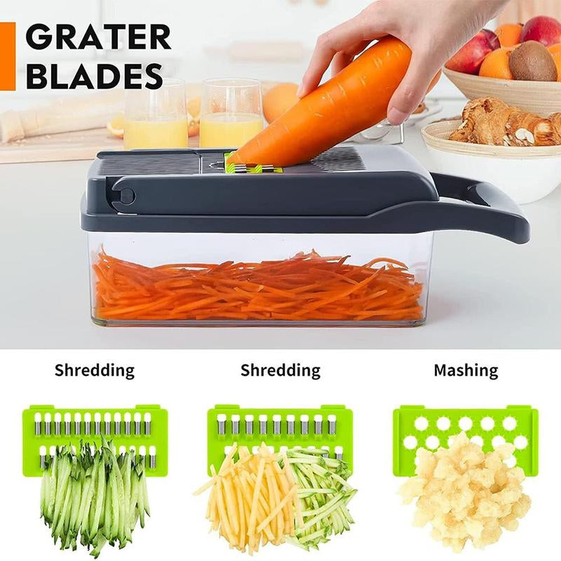 Plastic Multipurpose Chopper, Fruits & Vegetable Cutter, Grater Peeler Chipser for Kitchen, Durable Dicer Chopper for Summer, Candy Kitchen Accessories, Kitchen Gadgets, Shoestring Fries Chick Fil A