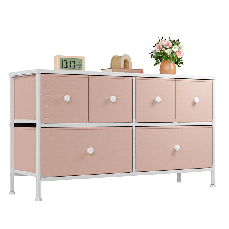【Tiktokshopbacktoschool】Raybeefurniture 12 Drawer Dresser for Bedroom with Fabric Drawers, Large Storage Chest with Metal Frame & Wood Top, Modern Closet Organizer Dresser for Women, Living Room, Entryway, Clothes, Linens, Accessories