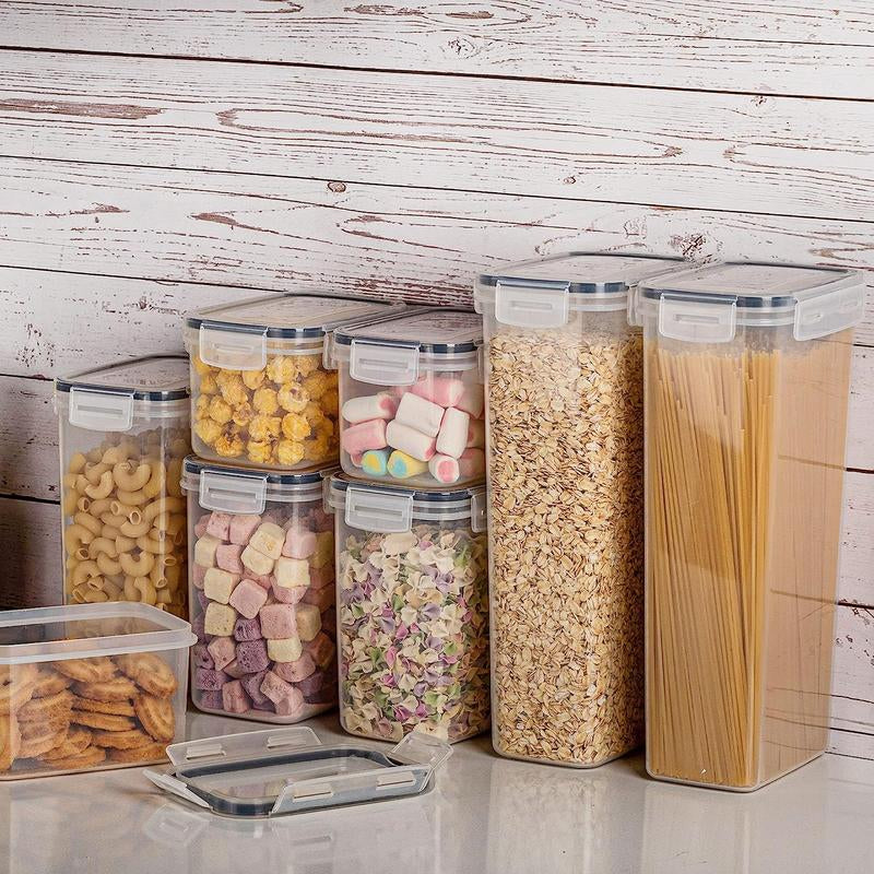 Vtopmart Airtight Food Storage Containers with Lids, 24 / 32 Pcs Plastic Kitchen and Pantry Organization Canisters, BPA Free, Reusable Stackable #Smartliving