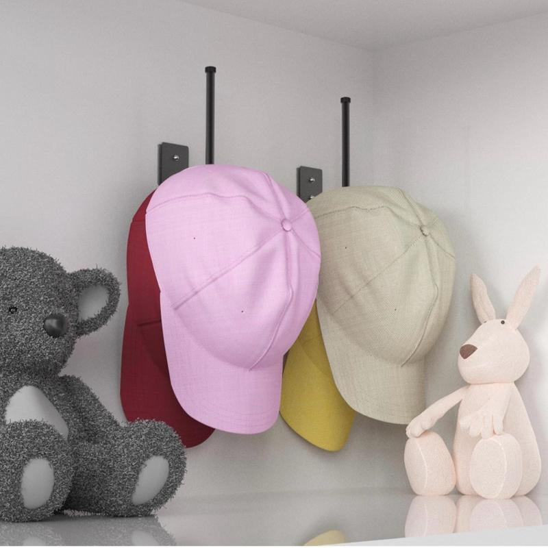 Wall-Mounted Hat Rack Organizer - Space-Saving Cap Hanger for Easy Storage and Display Hanging - Perfect for Any Home Tube Top Rack Tick to K Shop Summer Sale Hangable