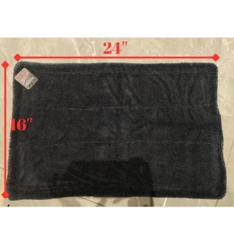 High-Quality Braided Car Wash Towel - 1200 GSM, 36"X24", Superior Microfiber, Double Twisted Pile, Dual-Sided, Ultra Soft, Quick-Dry, Reusable