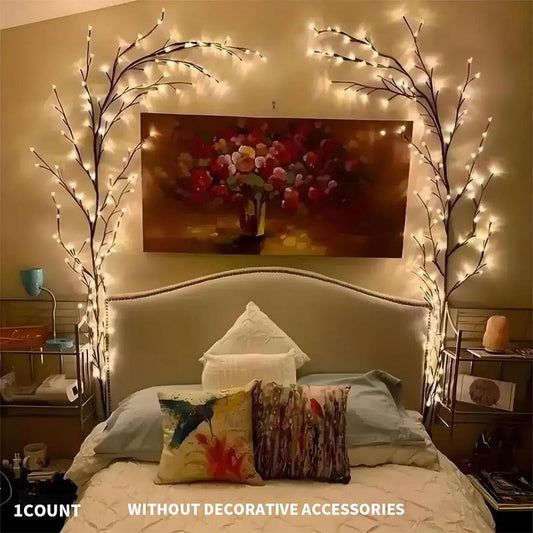 LED Tree Branch Design Light for Room Decor, USB Powered Decorative Lights Home Decor, Ambient Night Lamp Decoration for Party Wedding, Room Celebration Accessories, LED Strip Lights