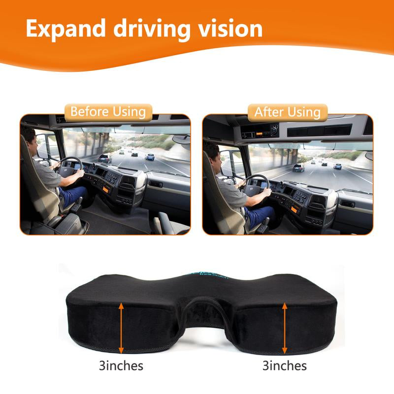 【Fall Sale】 Sojoy Charcoal Office Seat Cushion Memory Foam Chair Cushion - Back Coccyx Tailbone Pain Relief Seat Pillow for Office Chair, Car Seat Seatcushion