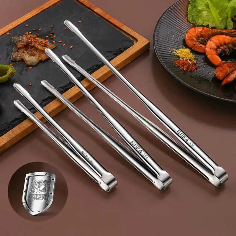 Grill Kitchen Tongs Stainless Steel Utensils