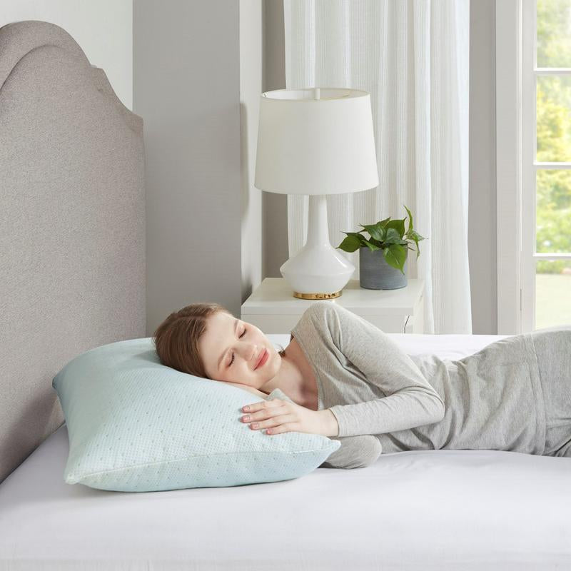 Sleep Philosophy Rayon from Bamboo Shredded Memory Foam Pillow, Queen, King, Body Pillow, Ivory